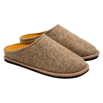 Löwenweiss slippers felt slippers Easy Bicolor hazelnut brown